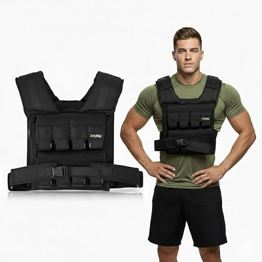 Adjustable Weighted Vest for Men and Women with Removable Weights, Weighted Vests for Posture, 20lbs | 35lbs Durable Body Weight Vest for Walking, Running, Cardio, CrossFit, Strength, and Workout