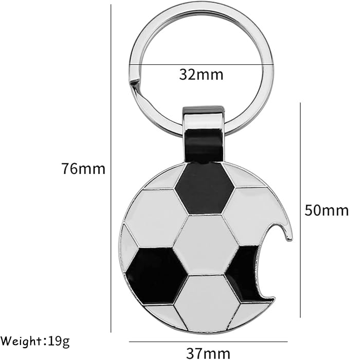 2026 World Cup Trophy Bottle Opener Keychains, Gold Bottle Opener Keychain with World Cup Soccer Ball Design, Football Merchandise Keychains Gift for Football Fan