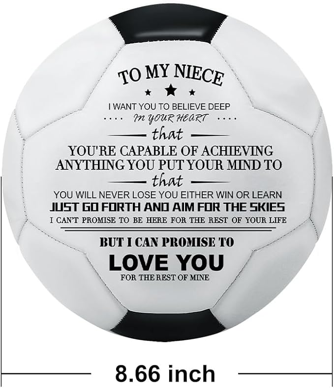 KWOOD Custom Classic Soccer Ball,Engraved Soccer Ball with Premium Pump for Training Recreation Practice,Available for Indoor Outdoor Toddlers Kids Teens Adults