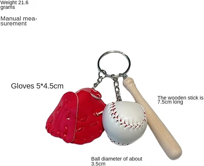 Mini Cute Soccer Keychain Bowling Tennis Baseball Keychain for Men Women Boys Girls Gift