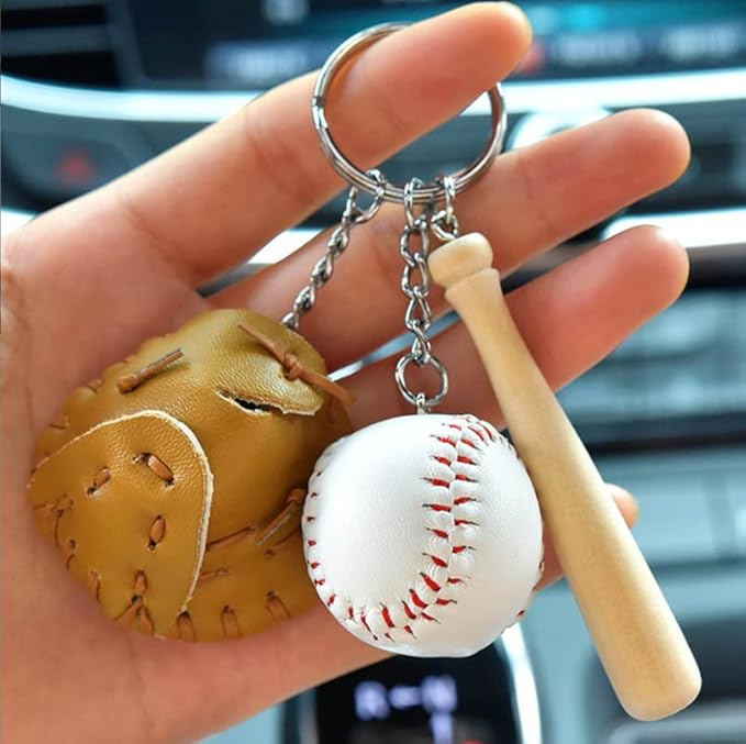 Mini Cute Soccer Keychain Bowling Tennis Baseball Keychain for Men Women Boys Girls Gift
