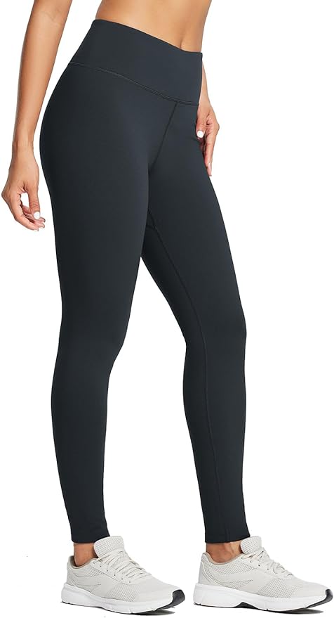baleaf Women's Fleece Lined Leggings Water Resistant Thermal Winter Warm Tights High Waisted with Pockets Running Gear