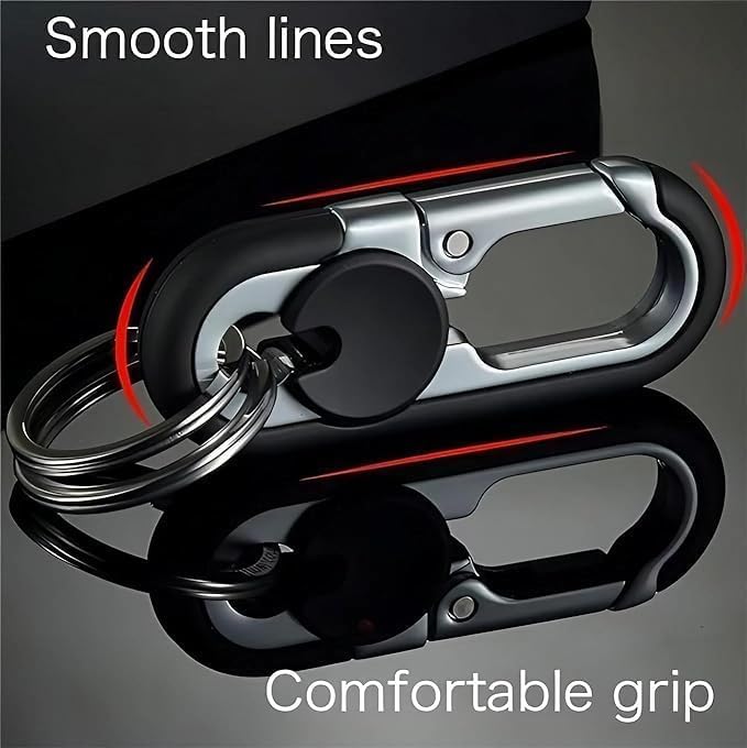 Men's Car Key Chain 2pcs, Personalized Creative Stainless Steel Car Keychain for Men