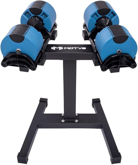 Probell 580 Adjustable Dumbbells - Motv8 Probell 580s, 5lbs - 80lbs Adjustable Free Weight Nuobell Style Dumbbells for Men and Women - Strength Training and Fitness