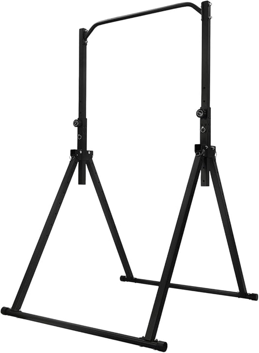 YIYIBYUS Adjustable Triangular Pull Up Dip Station Bar, Triangular Pull Up Station for Home Gym Strength Train 440LBS