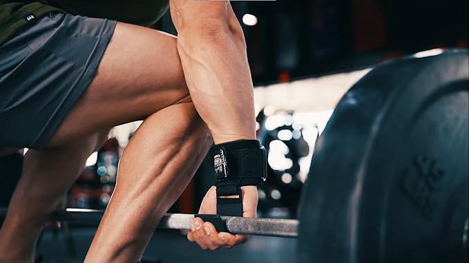 Premium Weight Lifting Hooks & Straps for Pull Ups & Deadlifts - Padded, Heavy Duty, Power Lifting Grips for Men & Women