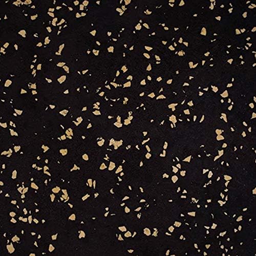 Playsafer Genaflex Rubber Gym Floor Mat, Heavy Duty Commercial Protective Gym Flooring Roll - 8mm Thick (10% Tan, 4' X 10')