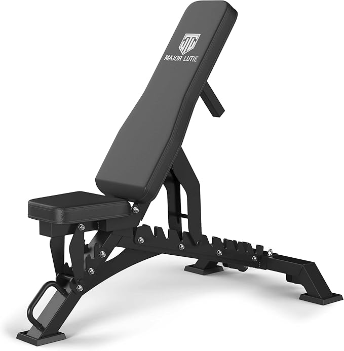 MAJOR FITNESS Weight Bench - 1300LBS Weight Capacity and 36 Adjustable Positions Strength Training Bench for Garage and Home Gym Workouts