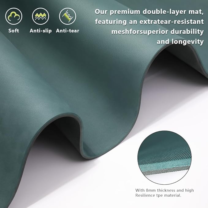 Yoga Mat Non-Slip Extra Thick 72"x32/24" Extra Wide Fitness Exercise Mat TPE Material High Elastic Hot Yoga Mat for Women Yoga Pilates Home Floor Workout (Cow Coffee)