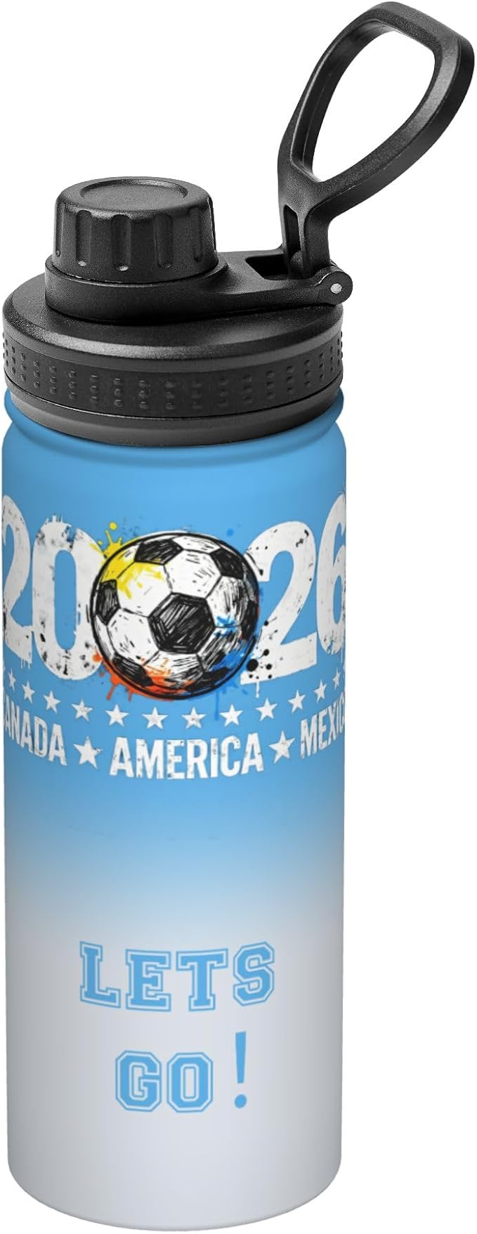 2026 new World Cup sports water bottle - 18oz Water Bottle Designed for Everyday - Sports Games, Bike Rides, Work (Style 4)