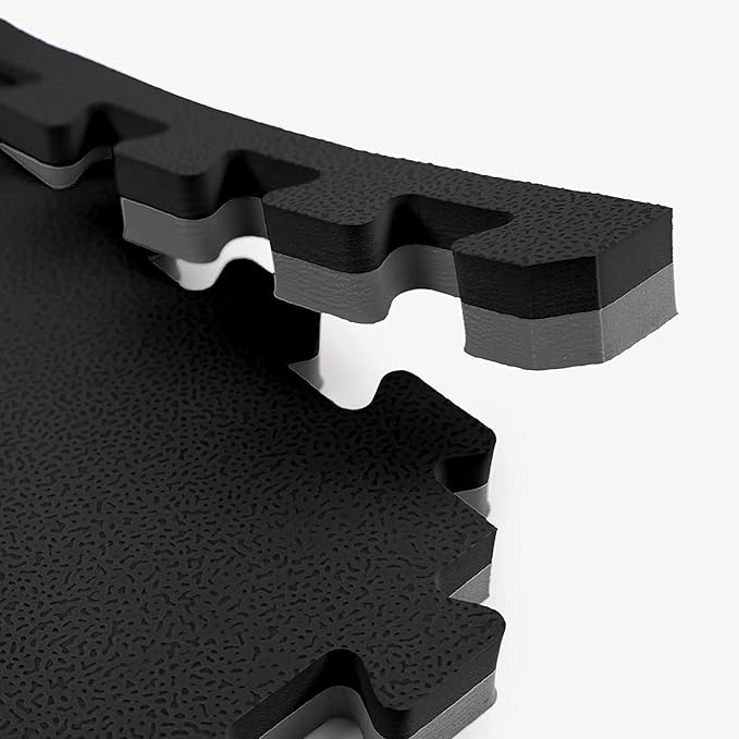 FlooringInc's 1" Thick Foam Tiles, 3'x3' or 2'x2' Reversable Interlocking Tiles, Ideal Yoga Mat, Gymnastics Mat, Workout Mat for MMA and Jiu Jitsu Training