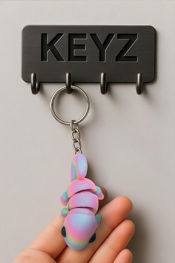 3DPrinted Animal Keychain-Wildlife Key Ring-Nature Lovers-Cute Keyring for Keys Bag Purse Unique Gift for Kids Animal Lovers