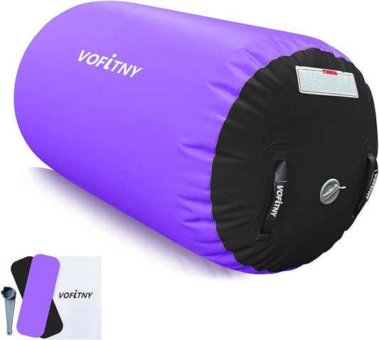 VOFiTNY Gymnastics Tumbling Equipment Air Barrel Inflatable Octagon Tumbler Roller Back-bend Trainer Cheerleading Without Pump