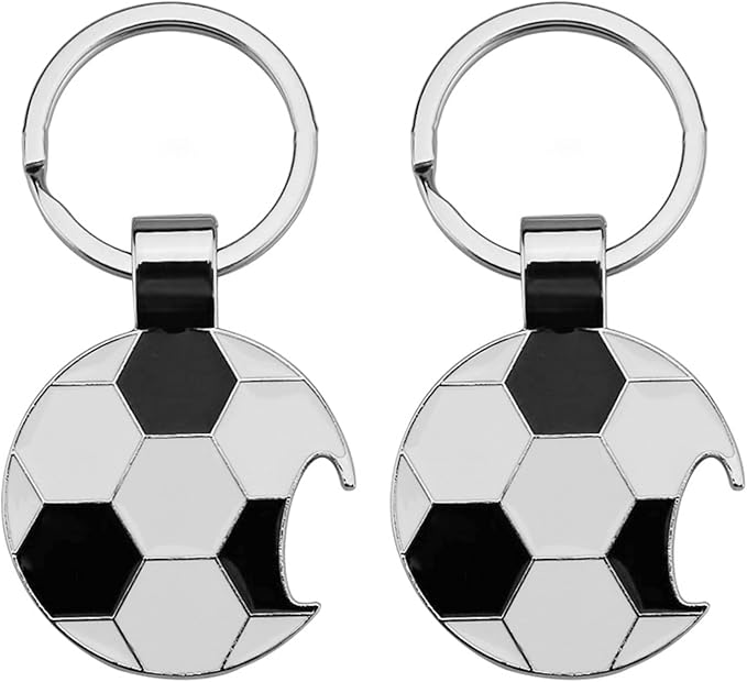 2026 World Cup Trophy Bottle Opener Keychains, Gold Bottle Opener Keychain with World Cup Soccer Ball Design, Football Merchandise Keychains Gift for Football Fan