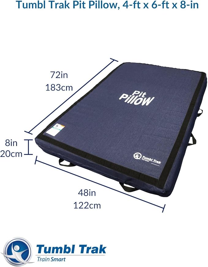 Tumbl Trak Pit Pillow Soft Mat w/Denim Cover