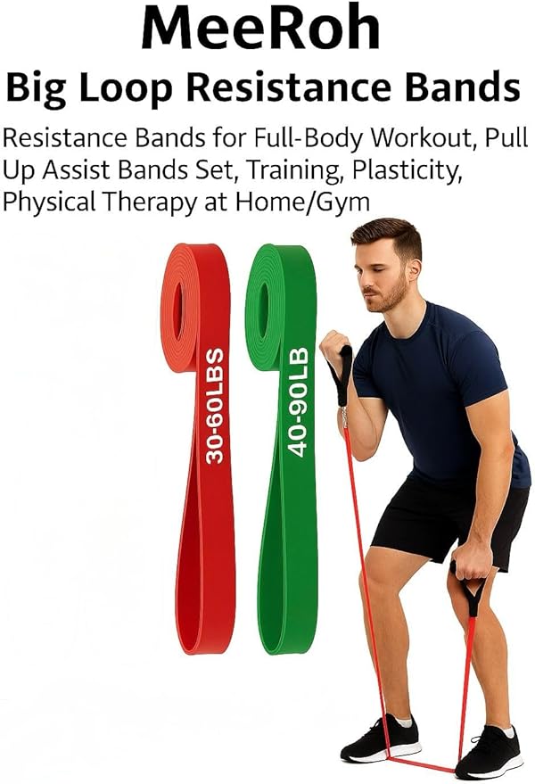MeeRoh Assist Pull-Up Resistance Band – Heavy-Duty Big Loop Band for Pull-Up Assistance, Strength Training & Home Gym Workouts