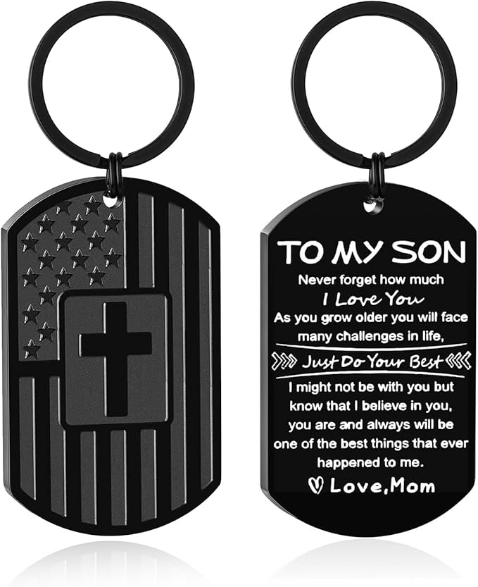 DuoDiner Stocking Stuffers Christmas Gift-Keychain Gifts for Men Religious Mens Gifts