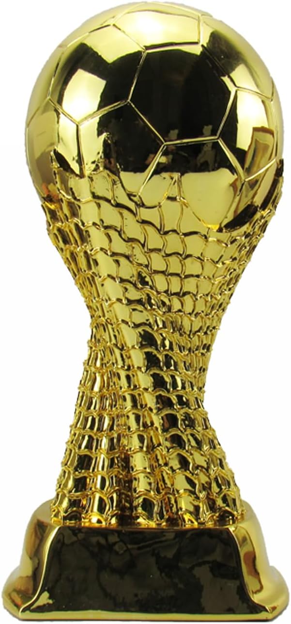 Resin Football Trophy Models, Fan Collectibles, Champions, Gold Medals MVP、 Most Valuable Player Trophy, Gift Award, Birthday Gift, Christmas Gift (8 inch)