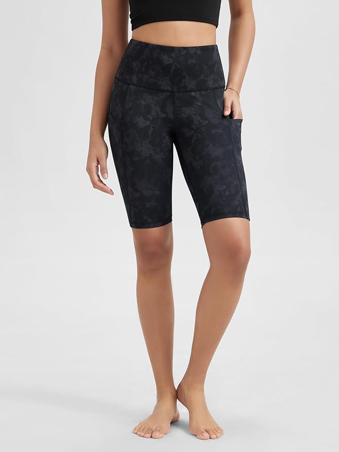 ODODOS Women's Tummy Control Biker Shorts 2.0 with Pockets High Waist Athletic Workout Yoga Shorts-3.5''/ 5"/ 8" / 10" Inseam