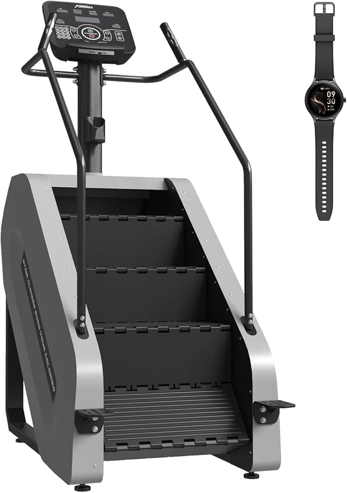 SPART Stair Climber with LED Screen, Commercial Grade Stepmill Exercise Machine, 15 Speed Levels Stair Climber Stepping Machine for Cardio and Lower Body Workouts, 660LBS, 15-164 Steps/Minute