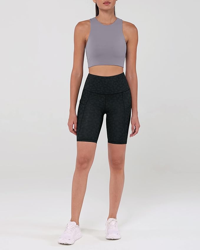 ODODOS Women's Tummy Control Biker Shorts 2.0 with Pockets High Waist Athletic Workout Yoga Shorts-3.5''/ 5"/ 8" / 10" Inseam