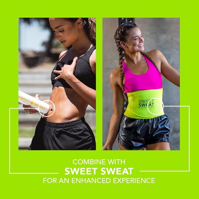 Sports Research Sweet Sweat Waist Trimmer (Core Series) - Premium Sweat Enhancing Fitness Band for Women & Men