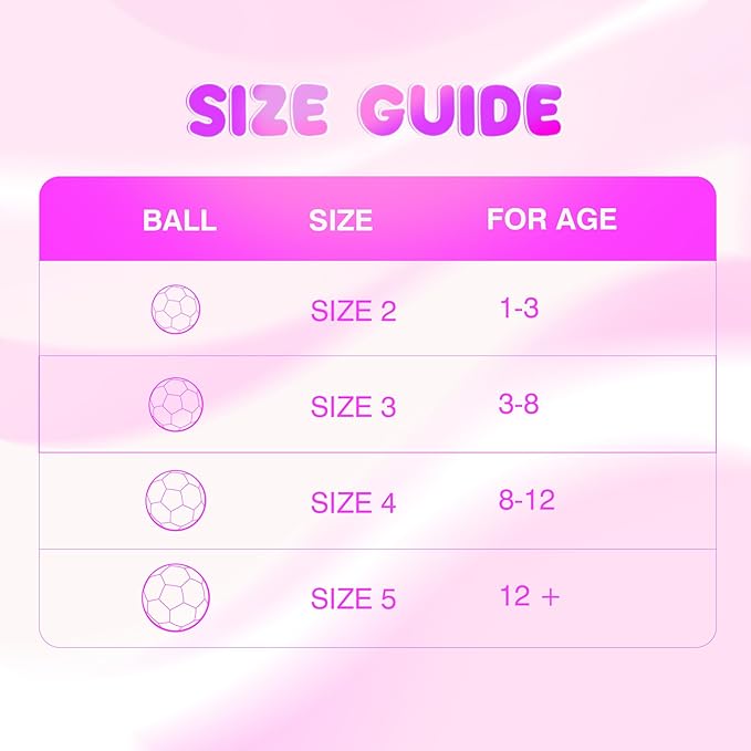 Soccer Ball Size 4 Size 3 Size 2 with Pump Deflated - Glitter Unicorn Dinosaur Toys for Toddler Kids - Sports & Outdoors Games - Christmas Stocking Stuffers Birthday Gifts for Boys Girls 1-3 3-8 8-12
