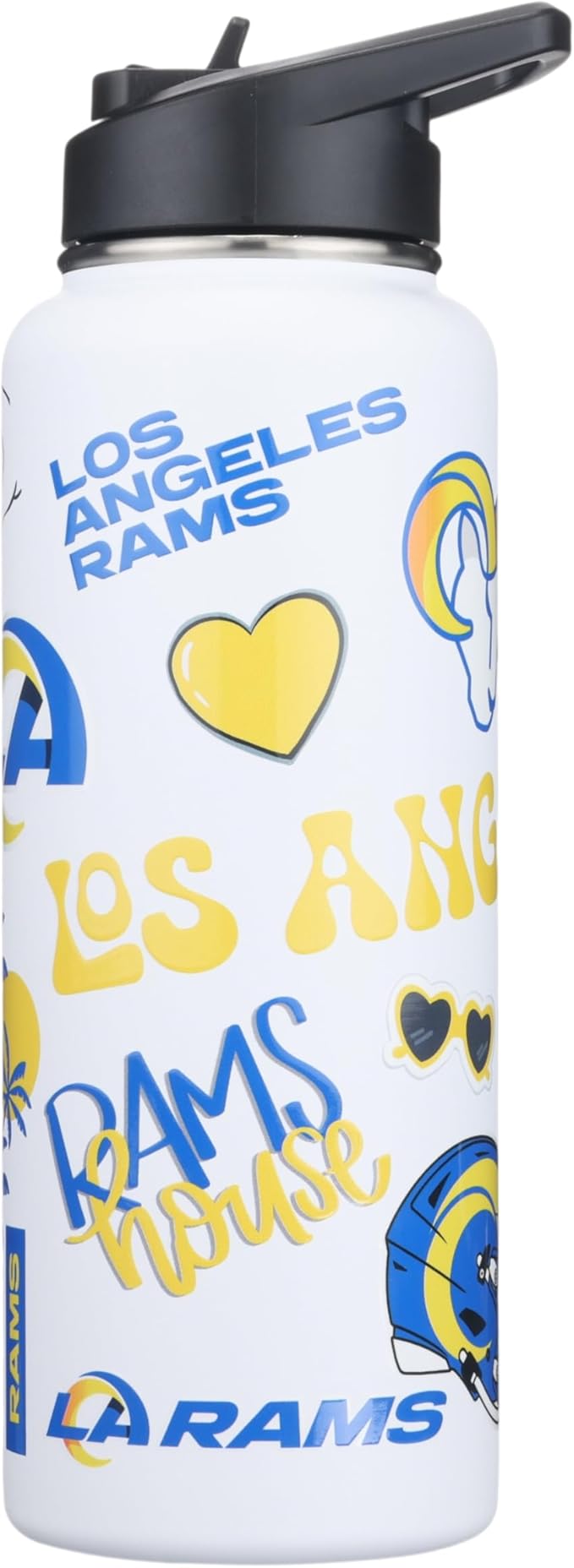The Memory Company Officially Licensed NFL 34oz Water Bottle - Premium Stainless Steel Double-Wall Insulated, Leakproof Design