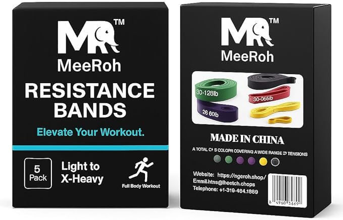 MeeRoh Assist Pull-Up Resistance Band – Heavy-Duty Big Loop Band for Pull-Up Assistance, Strength Training & Home Gym Workouts