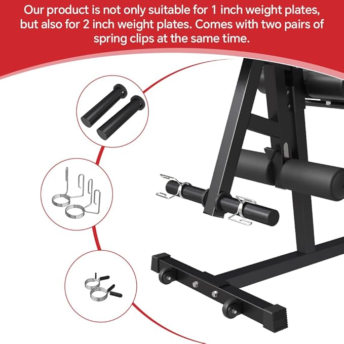 Leg Extension and Leg Curl Machine,Seated Leg Extension and Lying Curl Machine for Home Gym,Leg Press Bench Fit for Both 1'' and 2'' Weight Plates