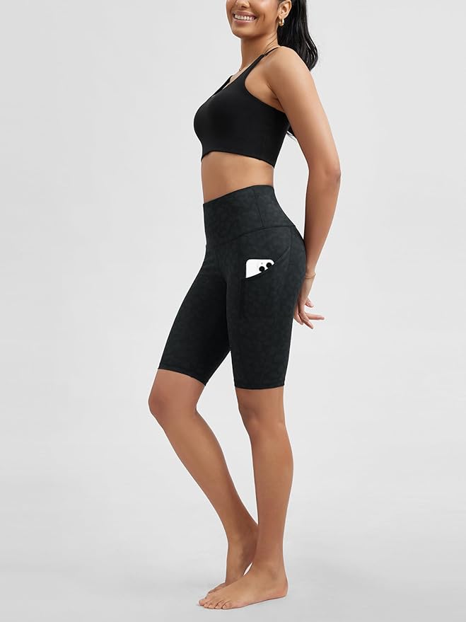 ODODOS Women's Tummy Control Biker Shorts 2.0 with Pockets High Waist Athletic Workout Yoga Shorts-3.5''/ 5"/ 8" / 10" Inseam