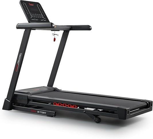 Sunny Health & Fitness Smart Heavy-Duty Auto Incline Treadmill with 20" Running Deck and Free SunnyFit App Connection