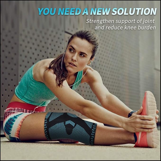 NEENCA Professional Knee Brace for Women/Men, Knee Support with Patella Pad & Side Stabilizers, Compression Knee Sleeve for Knee Joint Pain, Meniscus Tear, ACL, PCL, Runner, Workout - FSA/HSA Approved