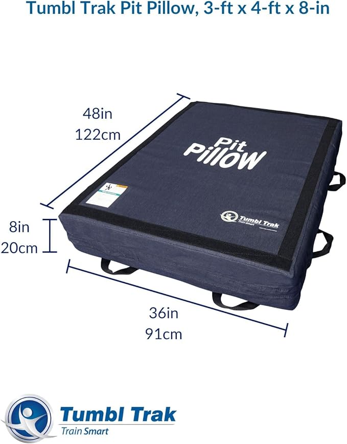 Tumbl Trak Pit Pillow Soft Mat w/Denim Cover