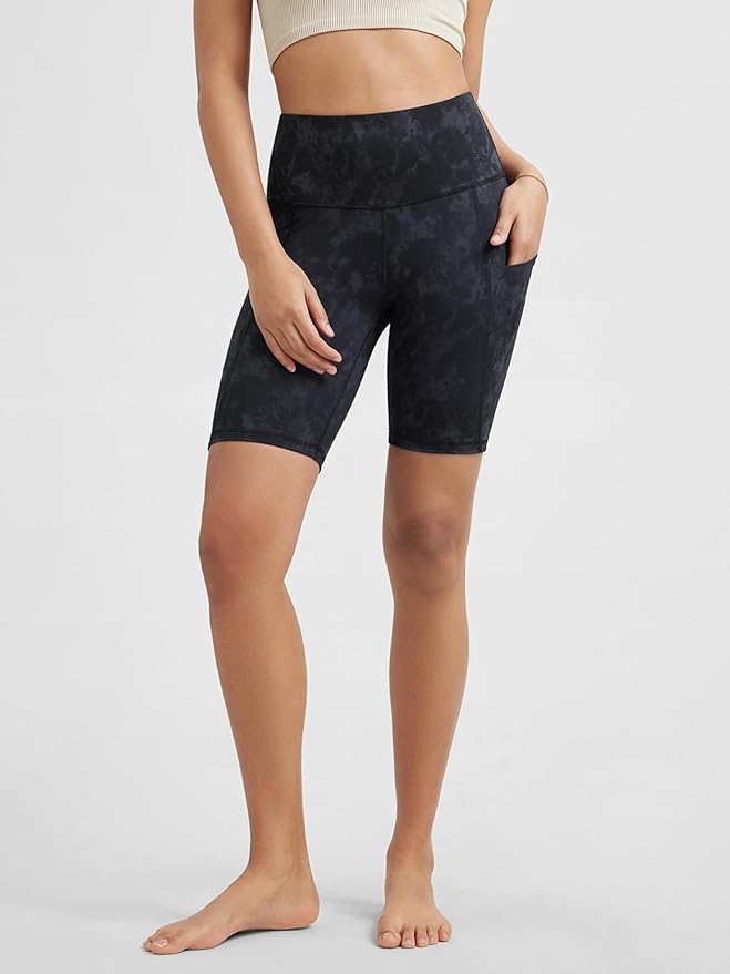 ODODOS Women's Tummy Control Biker Shorts 2.0 with Pockets High Waist Athletic Workout Yoga Shorts-3.5''/ 5"/ 8" / 10" Inseam