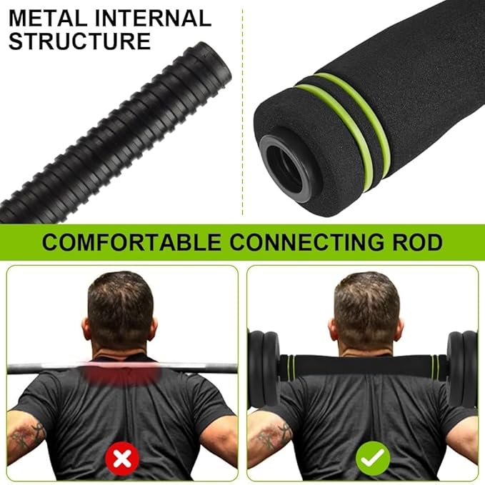 4-In-1 Adjustable Dumbbell Set - Dumbbell/Barbell/Kettlebell/Push Up Stand for Home Gym