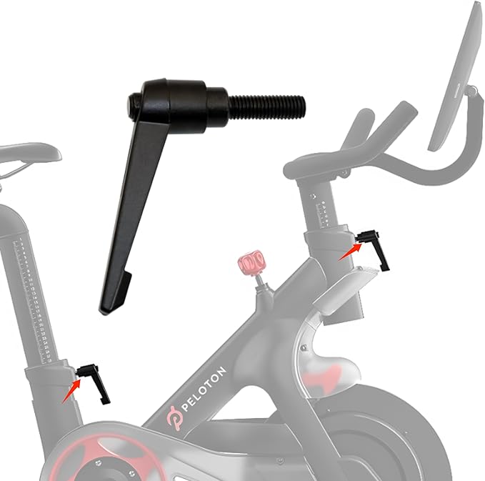 Sports Bike seat Height Adjuster seat/Fitness Sports Bike seat Handle, Suitable for Replacing The Fixing Screws of Peloton seat up and Down Adjustment., black