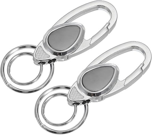 2 Pack Keychain, Sturdy Key Ring,Clip Holder Organizer for Home,Car