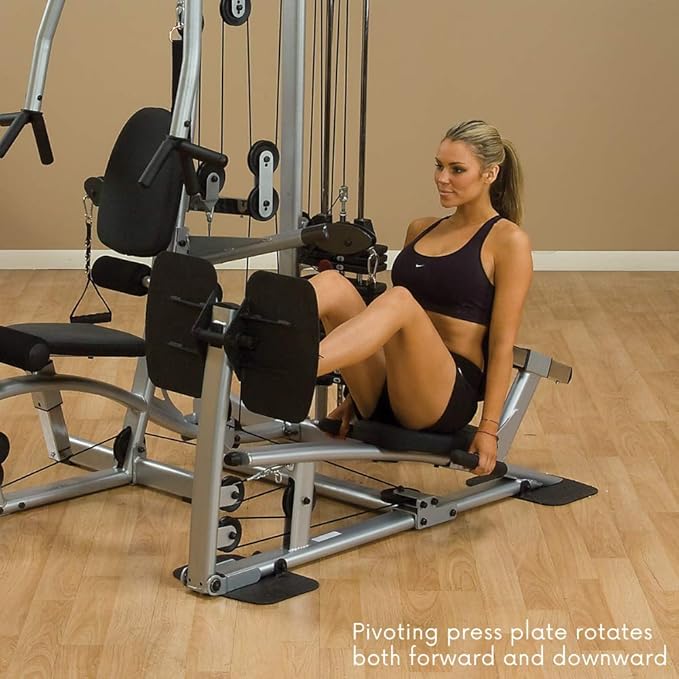 Body-Solid Powerline P2LPX Home Gym Equipment with Leg Press, Grey/Black