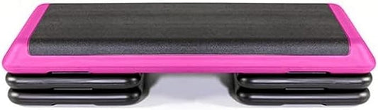 The Original STEP Exercise Step Platform, Health Club Size Stepper for Exercise at Home with 4 Stackable Risers for Height Adjustments