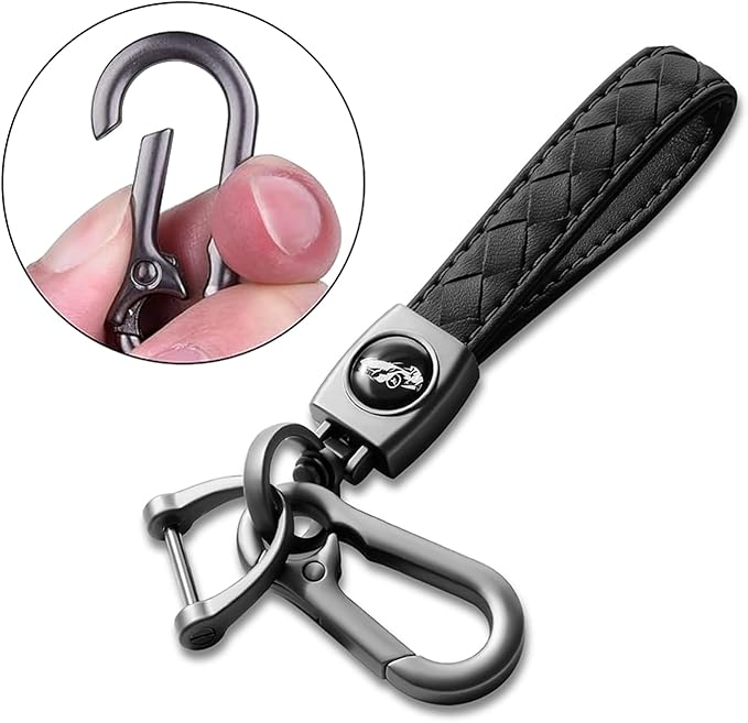 2 Pack Keychain, Sturdy Key Ring,Clip Holder Organizer for Home,Car
