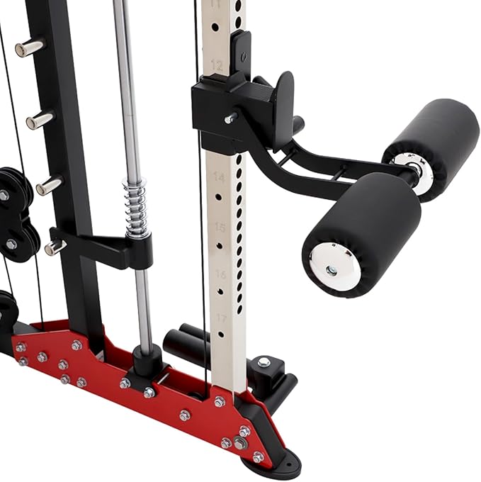 Altas Strength Smith Machine 3058G Home Gym Equipment with 1000 lbs Weight Capacity, 2000 lbs Cables for Versatile Workouts Squats Presses Pulling Lunges Deadlifts Easy Assembly Included Accessories