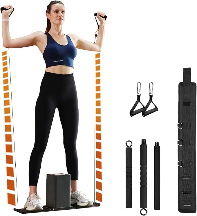 SR3 PRO Smart Home Gym Equipment ，Max 130lbs Resistance Portable Full Body Workout Cable Machine with Ambient Light,at Home Gym | All in One Gym for Travel | Foldable Gym & Home Exercise Equipment
