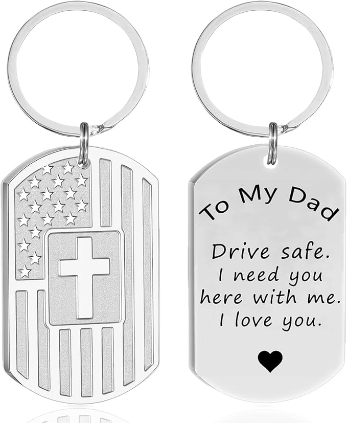 DuoDiner Stocking Stuffers Christmas Gift-Keychain Gifts for Men Religious Mens Gifts