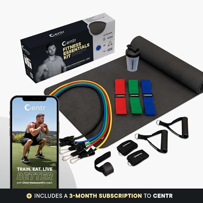 Centr Home Gym Functional Trainer - Multifunctional Cable Machine Home Gym System - Workout Weight Machine for Strength Training - Full Body Compact Exercise & Fitness Equipment Set