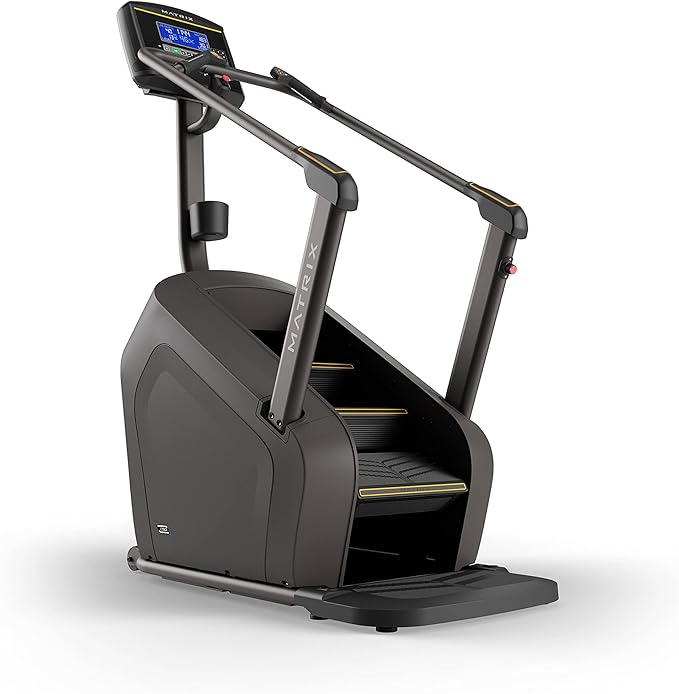 Matrix Fitness C50 Climbmill with XR | 8.5" LCD | High Calorie Burn, Low Impact Workout, Cardio Endurance | Low Ceilings Design, Powerful Exact Force Induction Brake, Industry Leading Safety