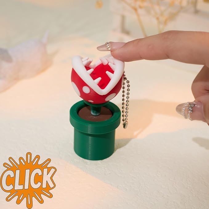 minihope Click Fidget Keychain – Cute Stress Relief Gadget – Pocket Button Clicker for Focus, Fun & Bag Charm Us