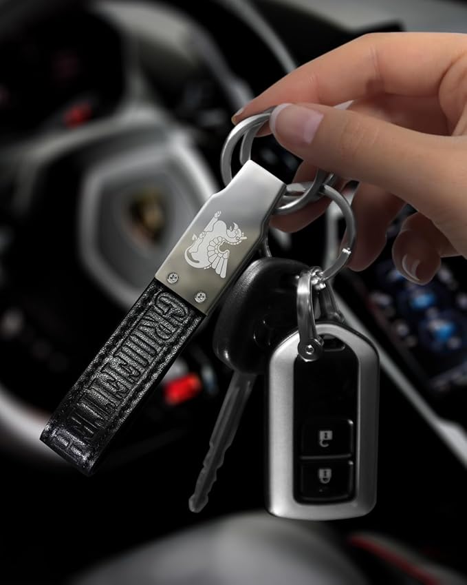 Handmade Leather Keychain for Men, Key Chains for Car Keys, Quick Release, 100% Italian Premium Leather