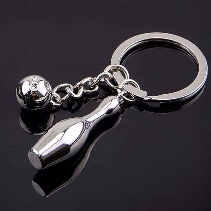 Mini Cute Soccer Keychain Bowling Tennis Baseball Keychain for Men Women Boys Girls Gift