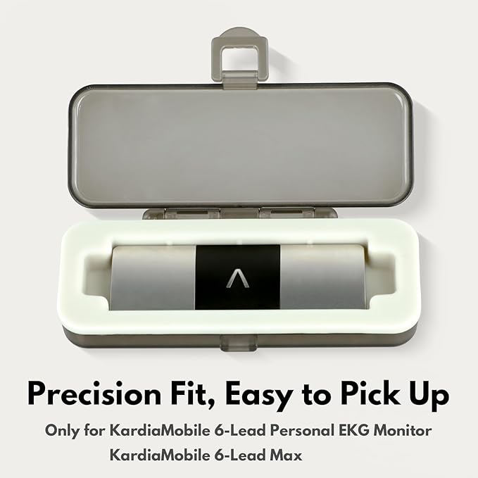 Hard Shell Case Only for KardiaMobile 6L & 6L MAX Heart EKG Monitor, Waterproof & Scratch-Resistant Kardia Mobile 6L Case, Easy to Carry
